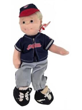 RARE Ty Teenie Beanie Boppers Change-up Charlie Cleveland Indians MBNA Flawed